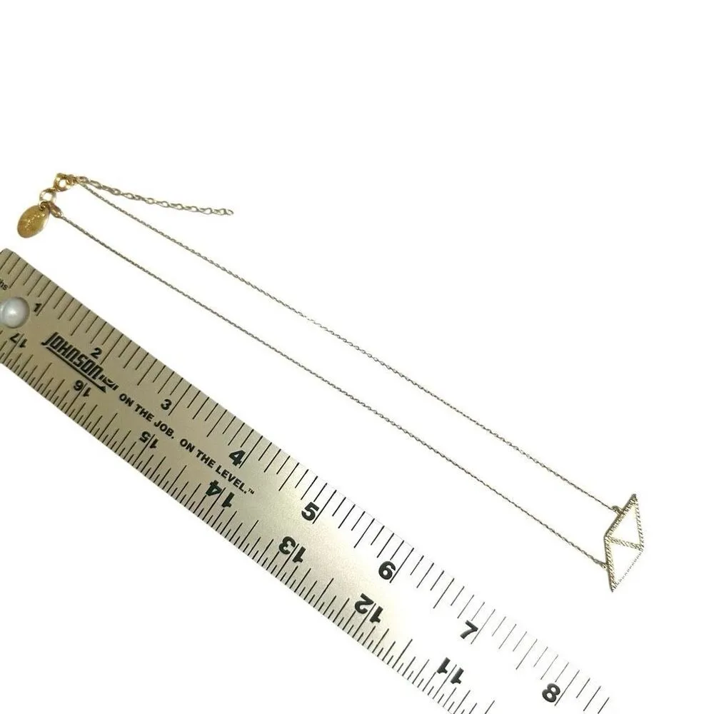 Anthropologie mother-of-pearl and rhinestone geometric necklace by Perry - Image 8