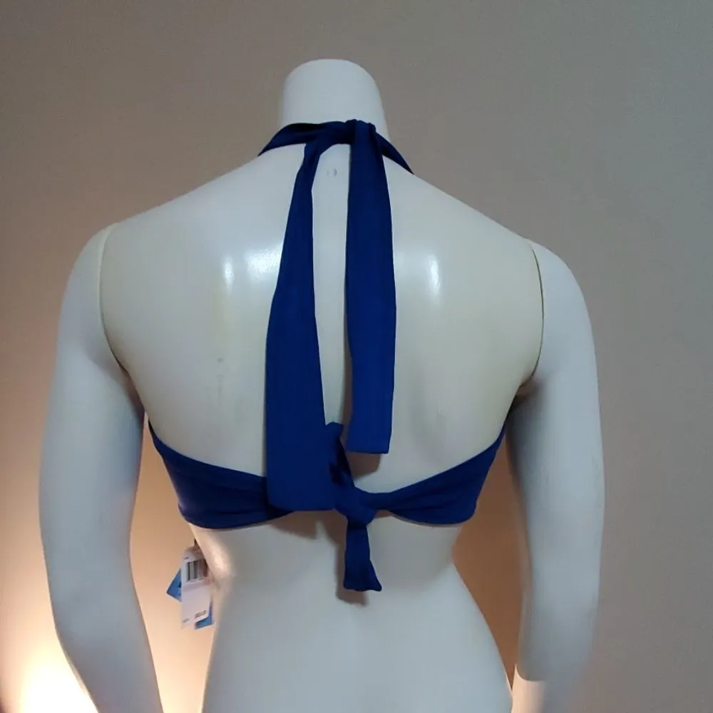 NWT Bleu Rod Beattie Blue Halter Bikini Top (6) - Image 4