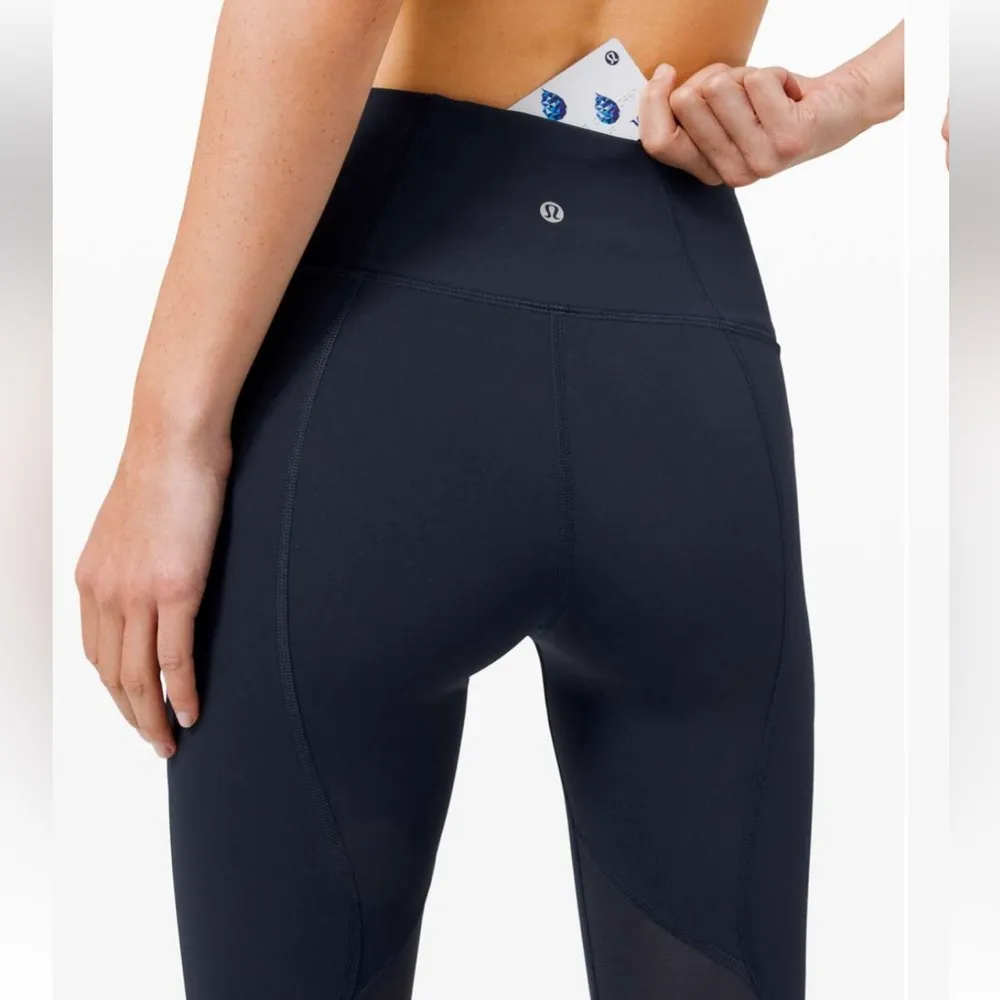 Lululemon Pace Rival High-Rise Crop 22" in True Navy - Image 2