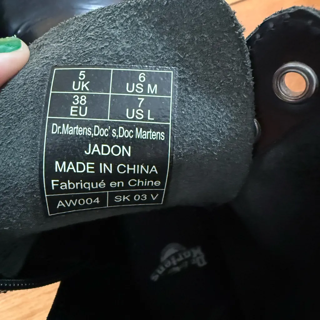Doc Martens black combat boot - Image 4