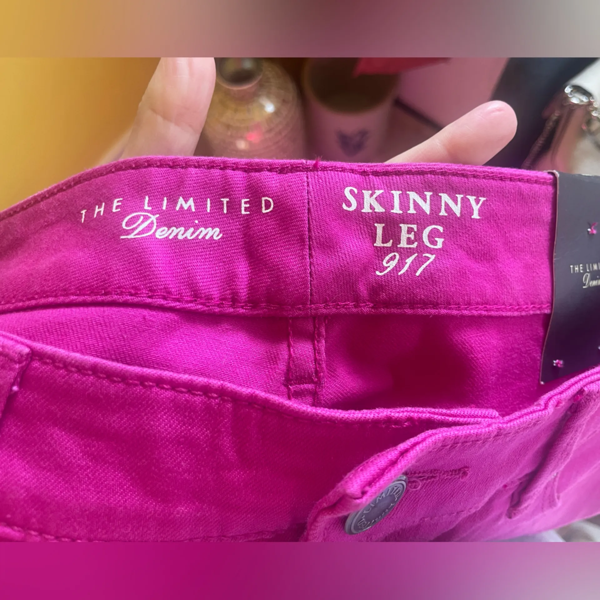 The Limited Vibrant Pink Skinny Jeans - Image 3