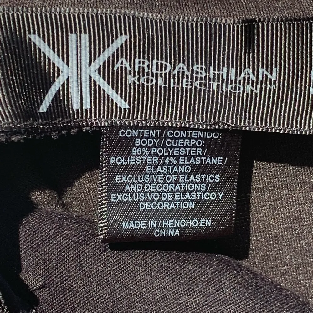 Kardashian Kollection Black Ribbon Party Dress Small - Image 6