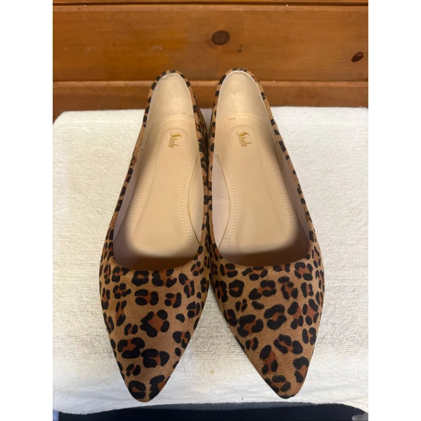 Shein leopard print ballet flats Sz 11 NWOT - Image 6