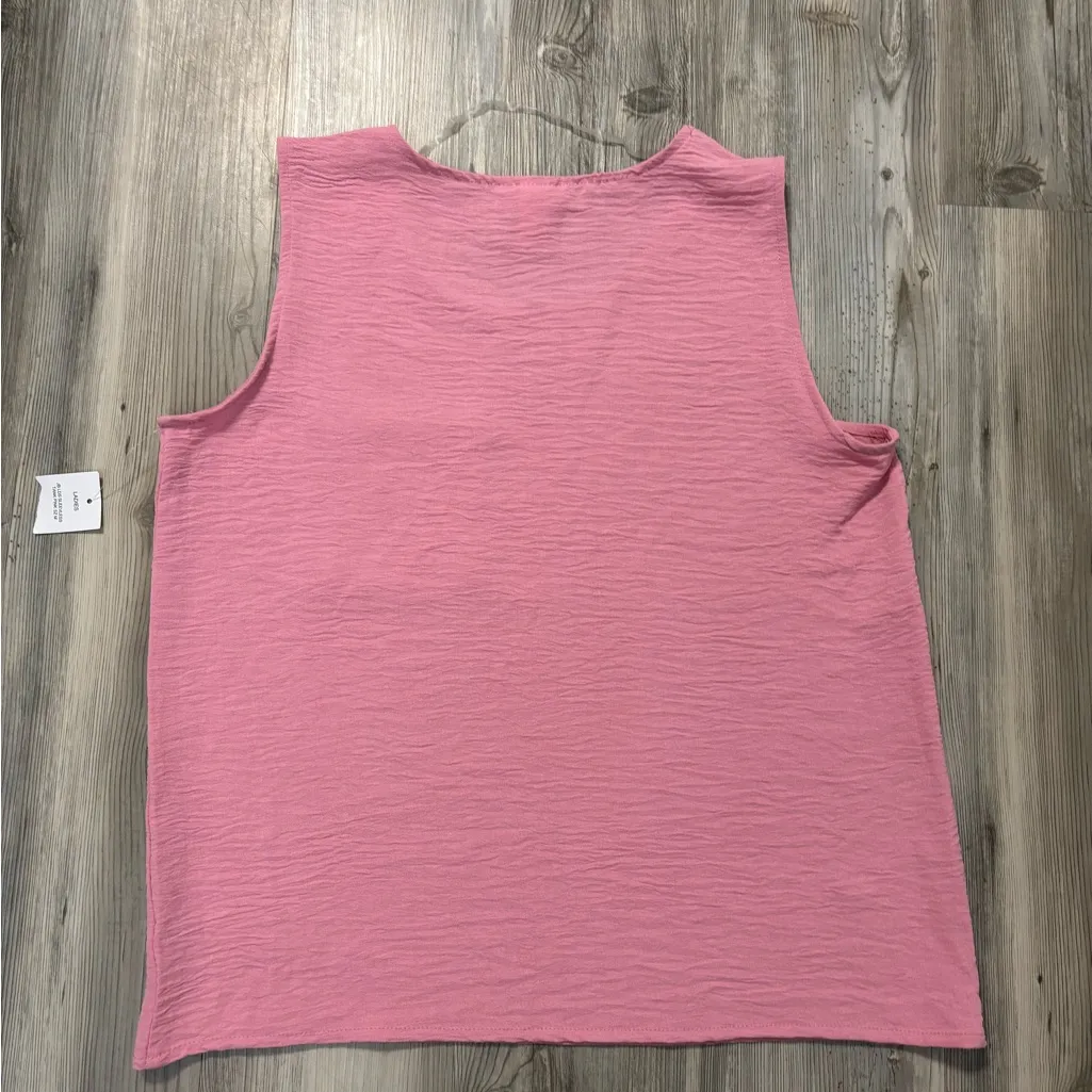 Just Be Pink Textured Sleeveless Blouse NWT - Image 2