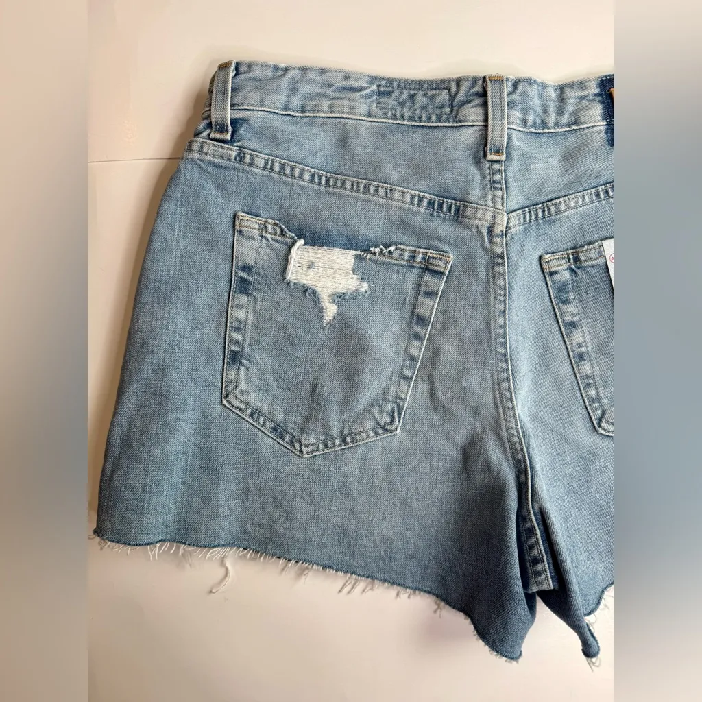 AG Adriano Goldschmied Alexxis High Waist Wedgie Cut Off Jean Shorts Size 33 NWT - Image 12