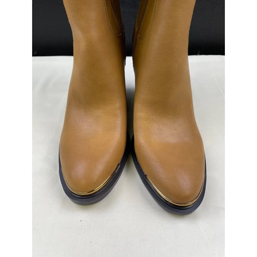 Franco Sarto Women's Camel Stretch Tall Boots/Shoes Heels 4" Size 9M SKU 5163 - Image 3