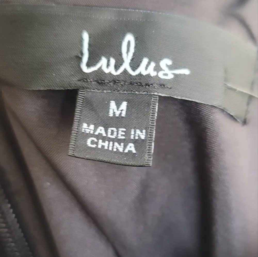 NWT! Lulus Envied Green Shiny Metallic Gathered Mini Dress M - Image 4