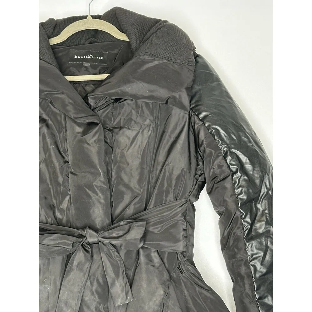 Beulah  STYLE Black Puffer Jacket‎ Size Large - Image 4