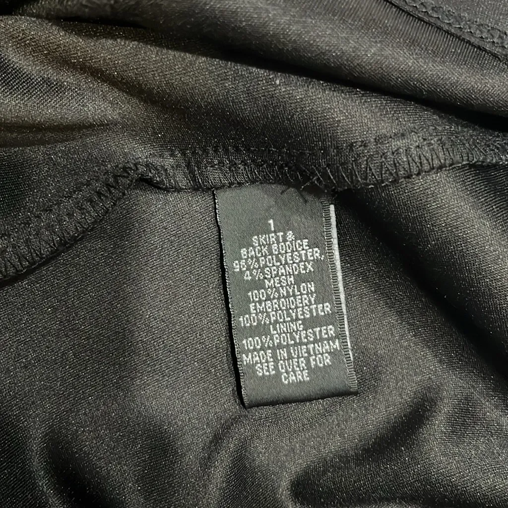 BCX  Black Dress‎ with Embroidery - Image 9