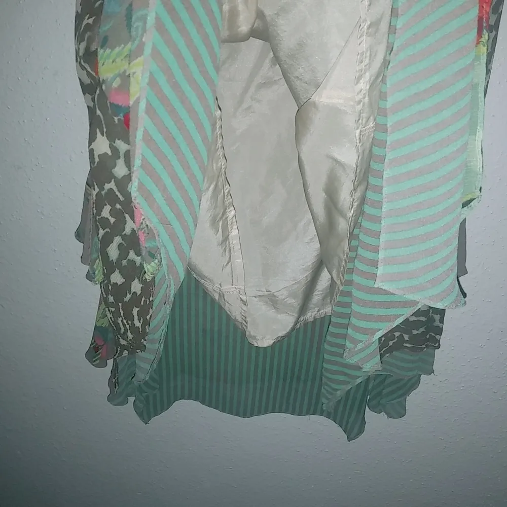 Nanette Lepore S 6 Summer Silk Sleeveless Watercolor Floral Animal Print Dress - Image 8