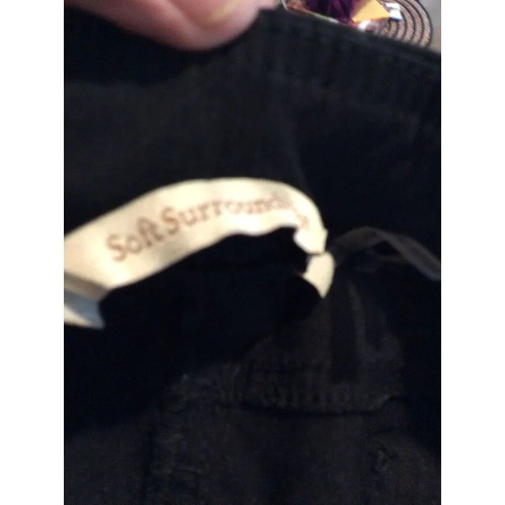 Soft Surroundings Black Stretch Shorts Size Large L Womens - Image 4