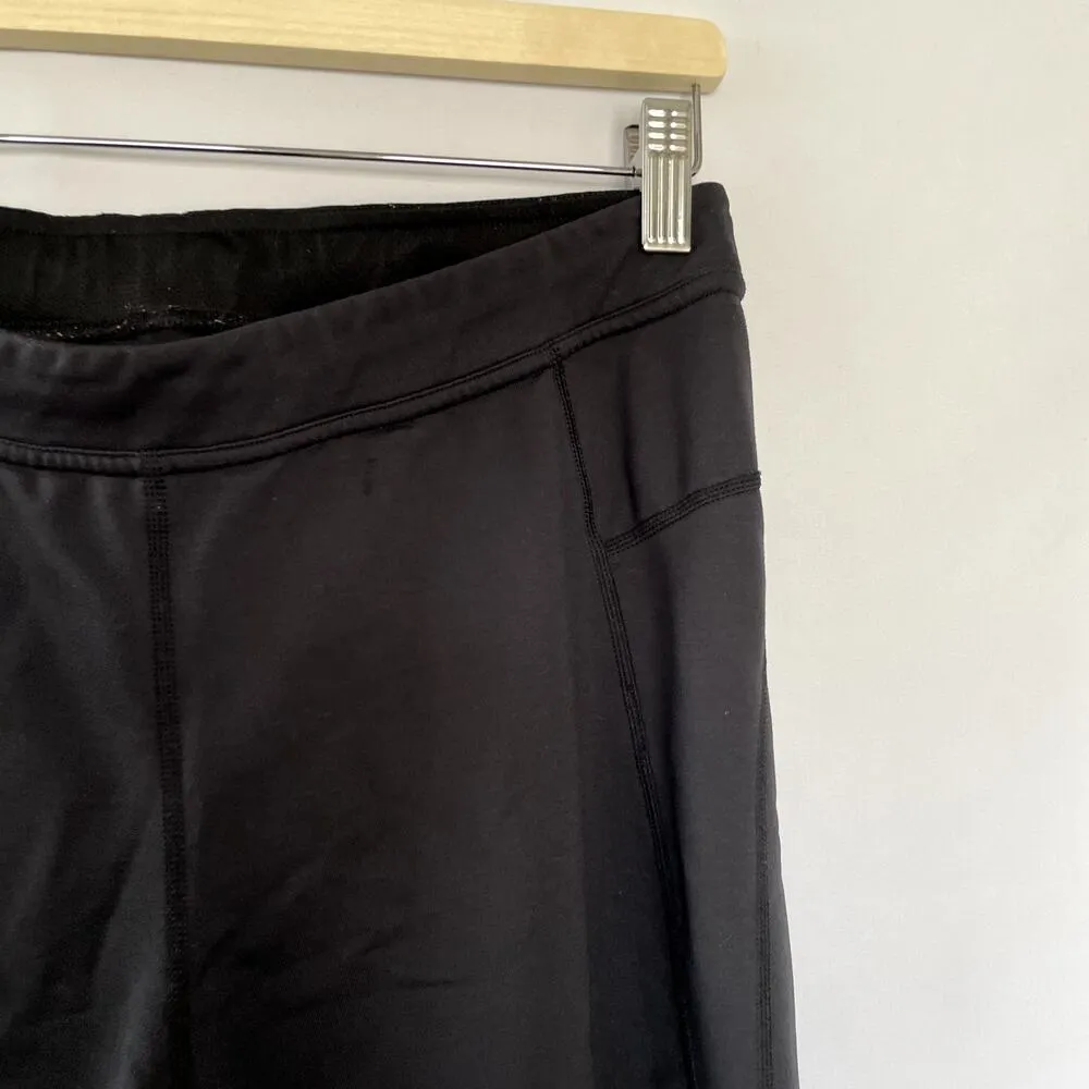 REI black sweatpants women's size M short pockets nylon hiking workout pants Size M - Image 2