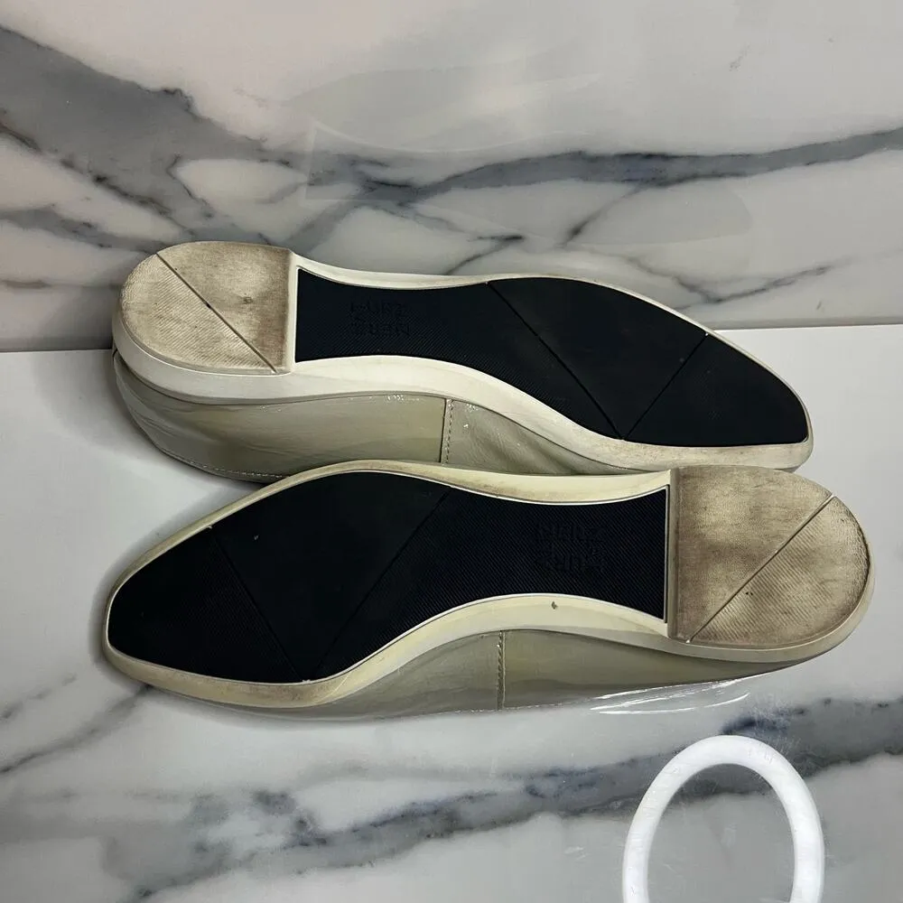 Naturalizer | Women's Minimalist Gray Leather Almond Toe Alya Comfort Flat Sz 9 - Image 7