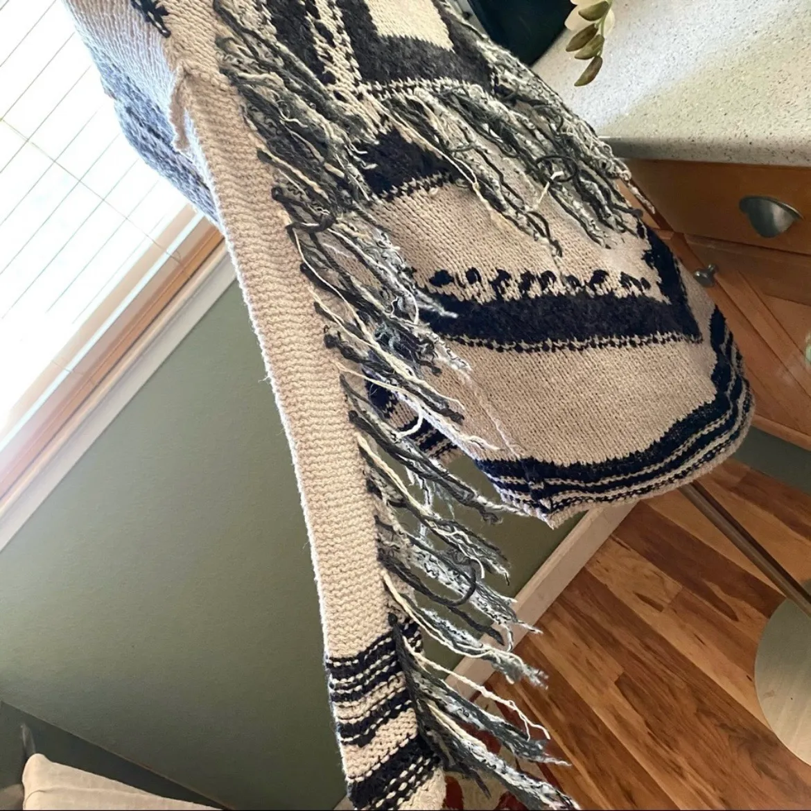 Fringe Zip Up Sweater - Image 14