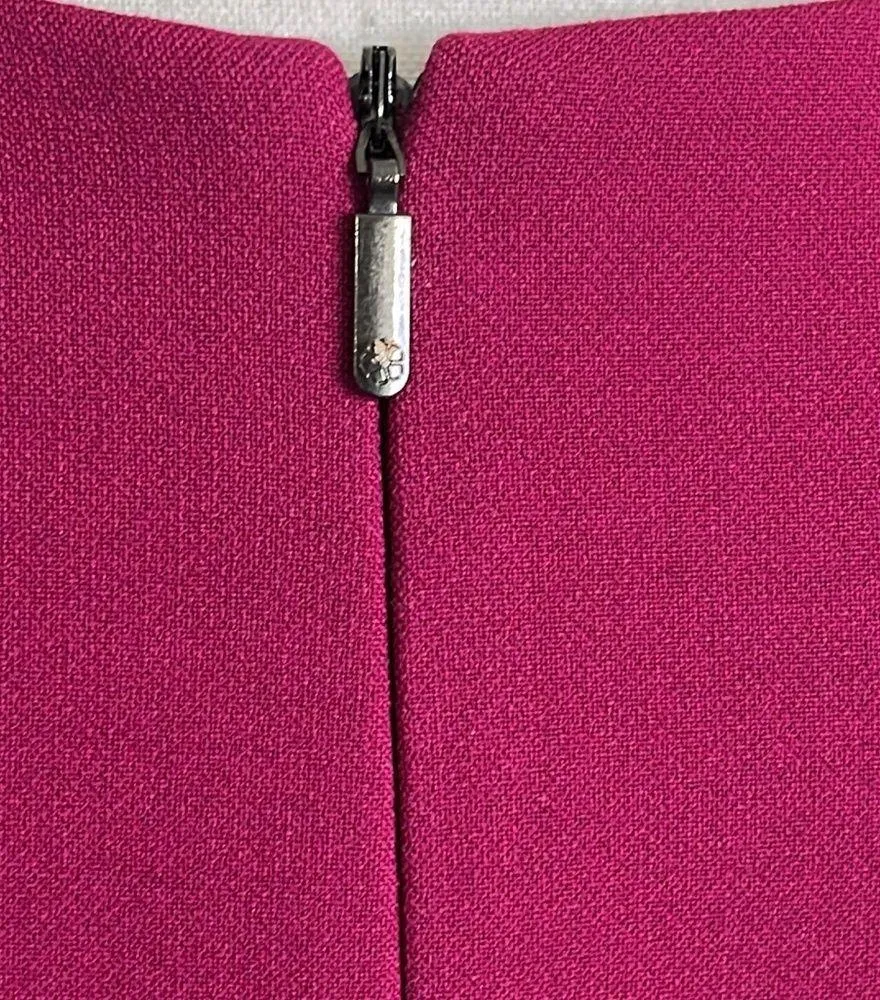 Trina Turk crepe cap sleeve Pink shift Dress - Image 13