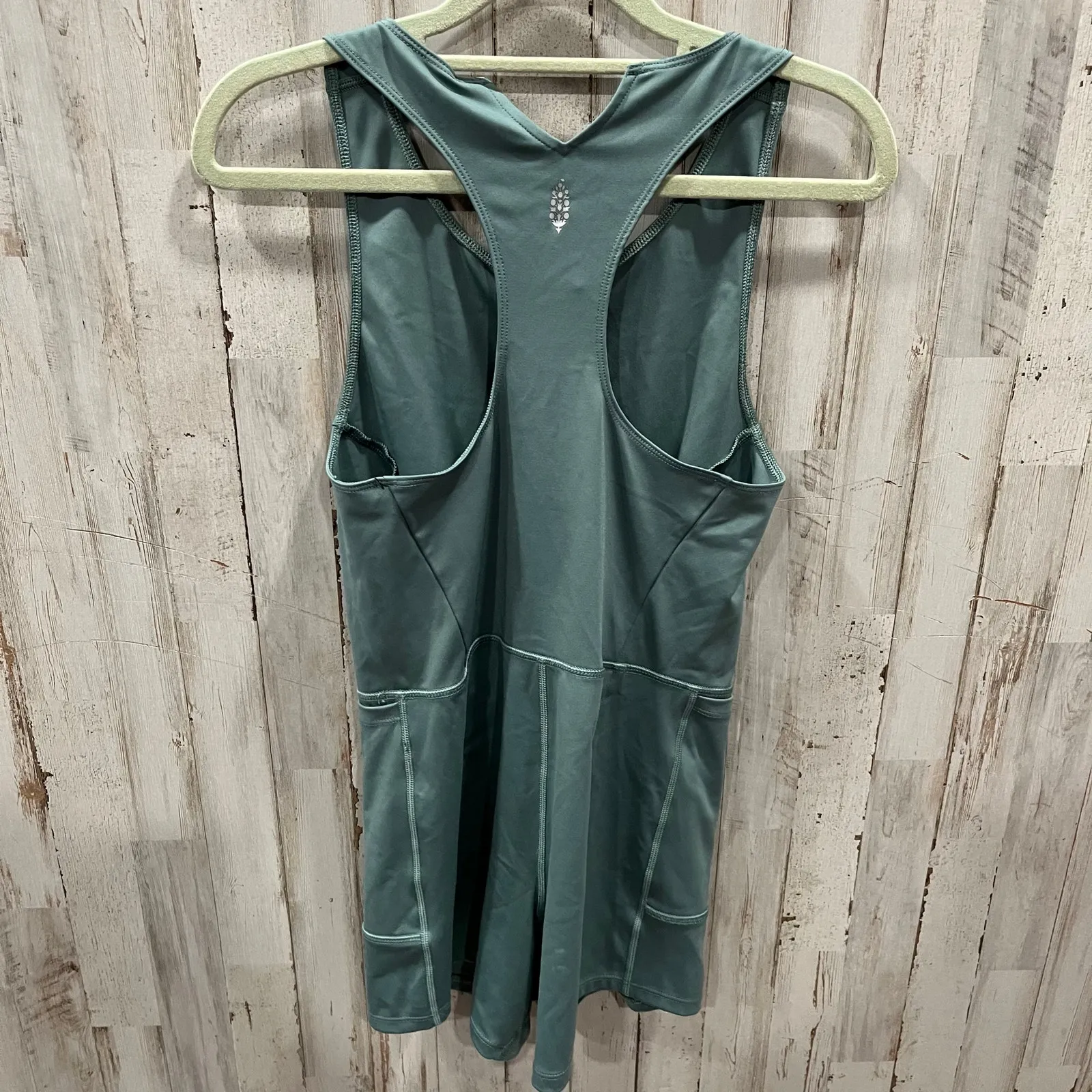 Free People Movement Show Me Something Shortse One Piece Misty Frost Green Small - Image 6
