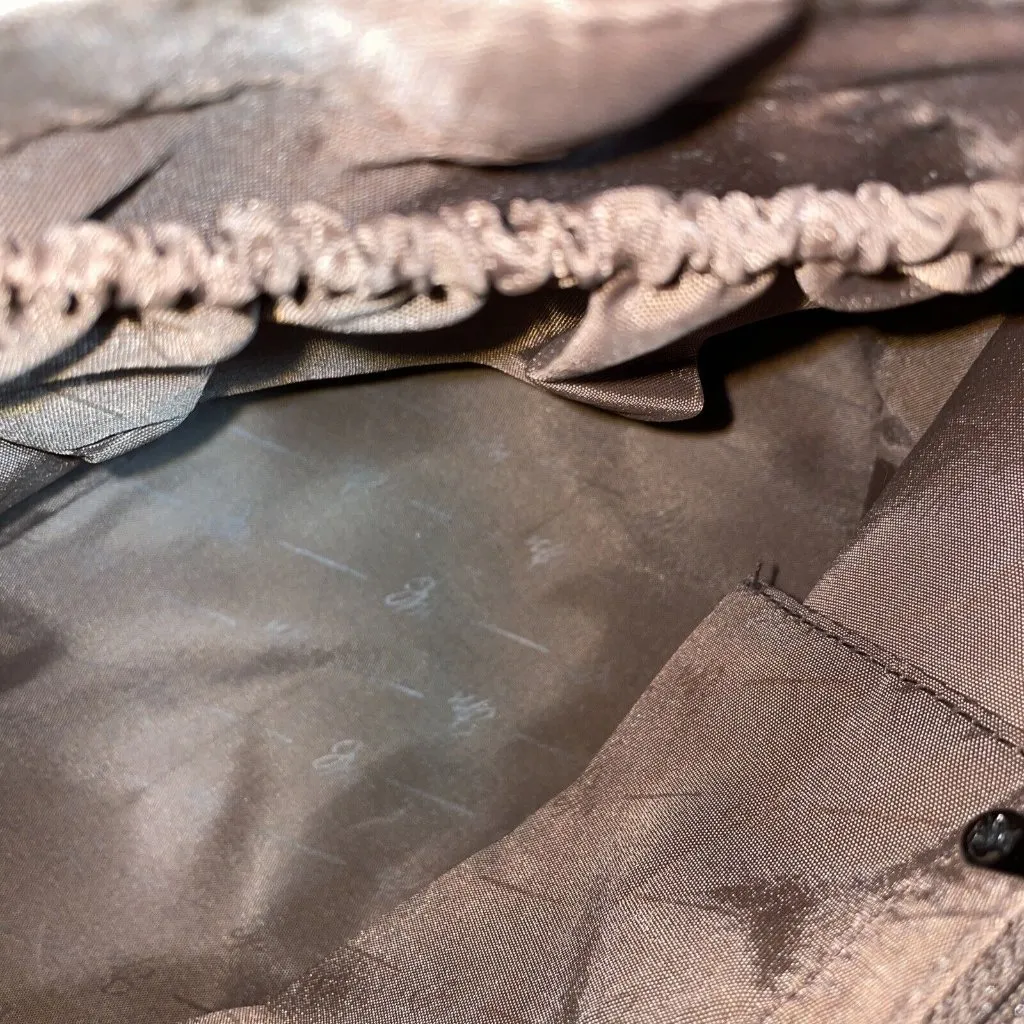 Joy Mangano Brown Bucket Purse Bag Shoulder Purse Triple Compartment u - Image 7