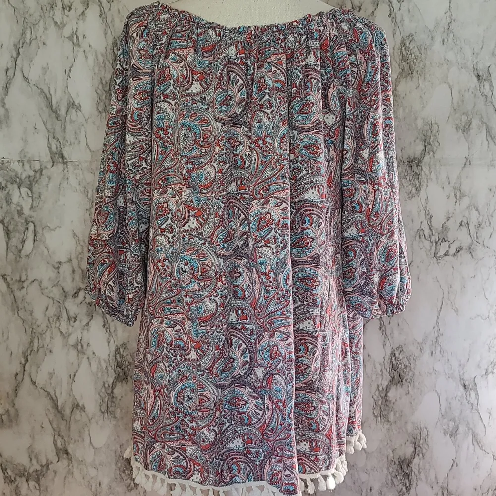 Umgee paisley shift dress size xl - Image 5