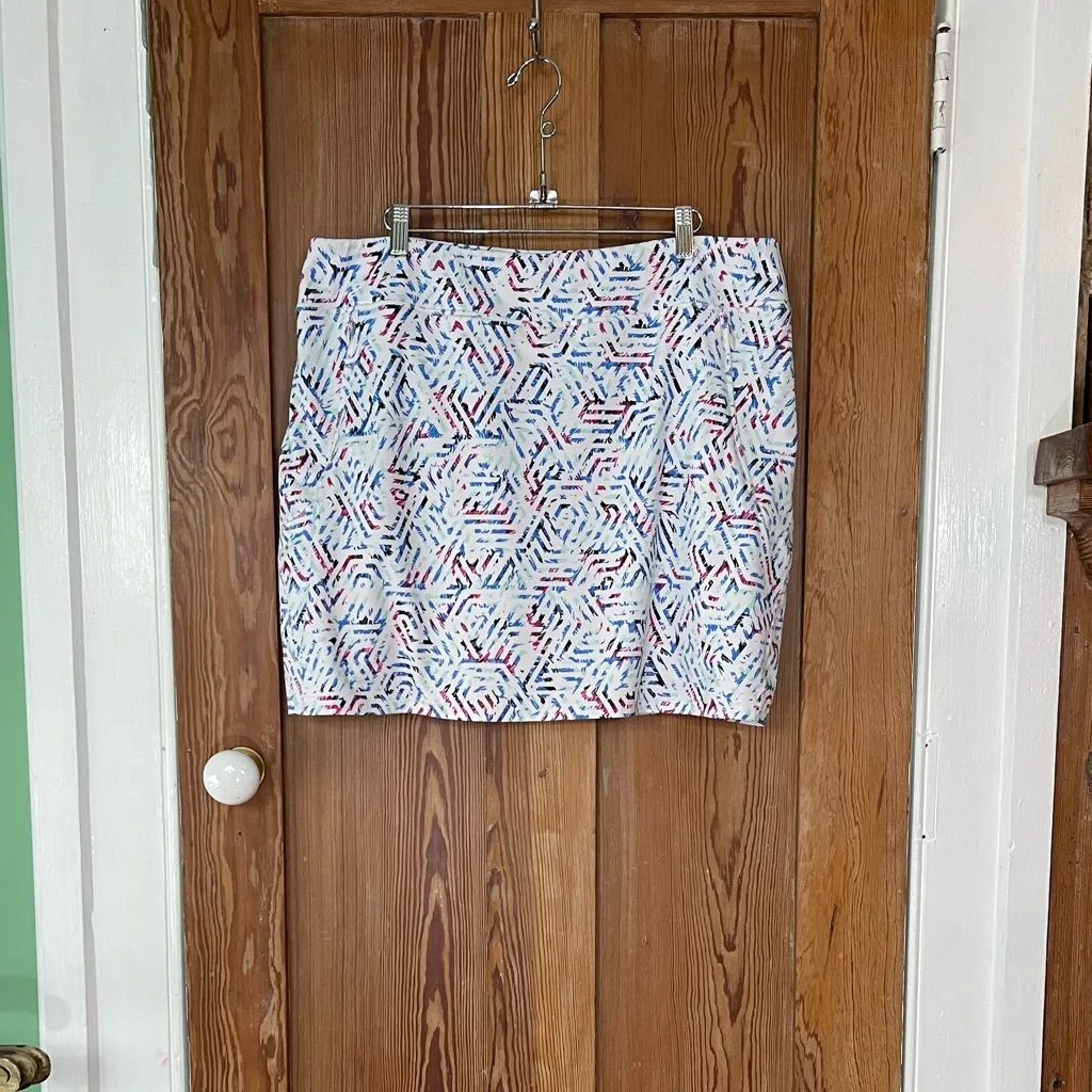 ✨ Annika Cutter & Buck ✨ Geometric Swift Print UPF 50+ Golf Skort ~ Size XL 🍄 - Image 2