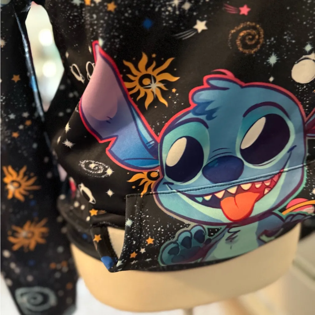 Galaxy Print Cowl Neck Sweater - Image 3