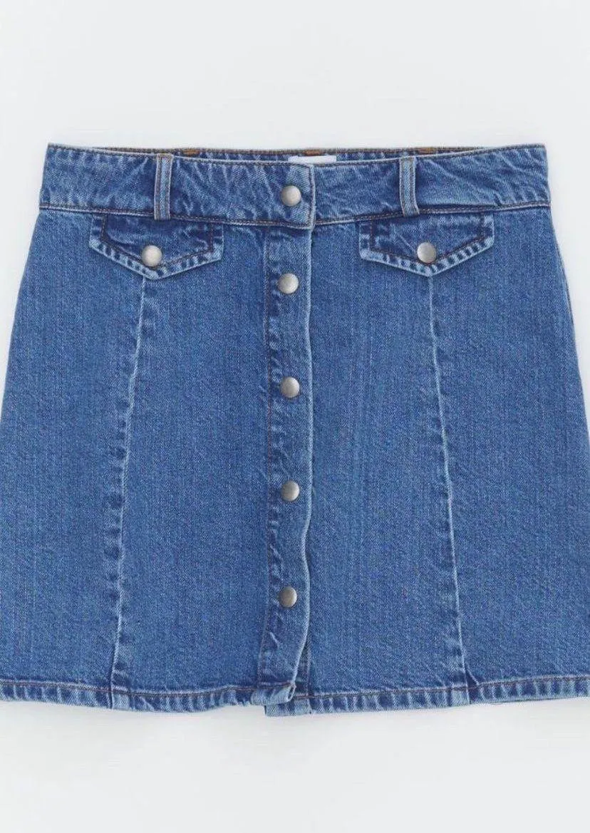Sadie Denim Mini Skirt NWT - Image 2