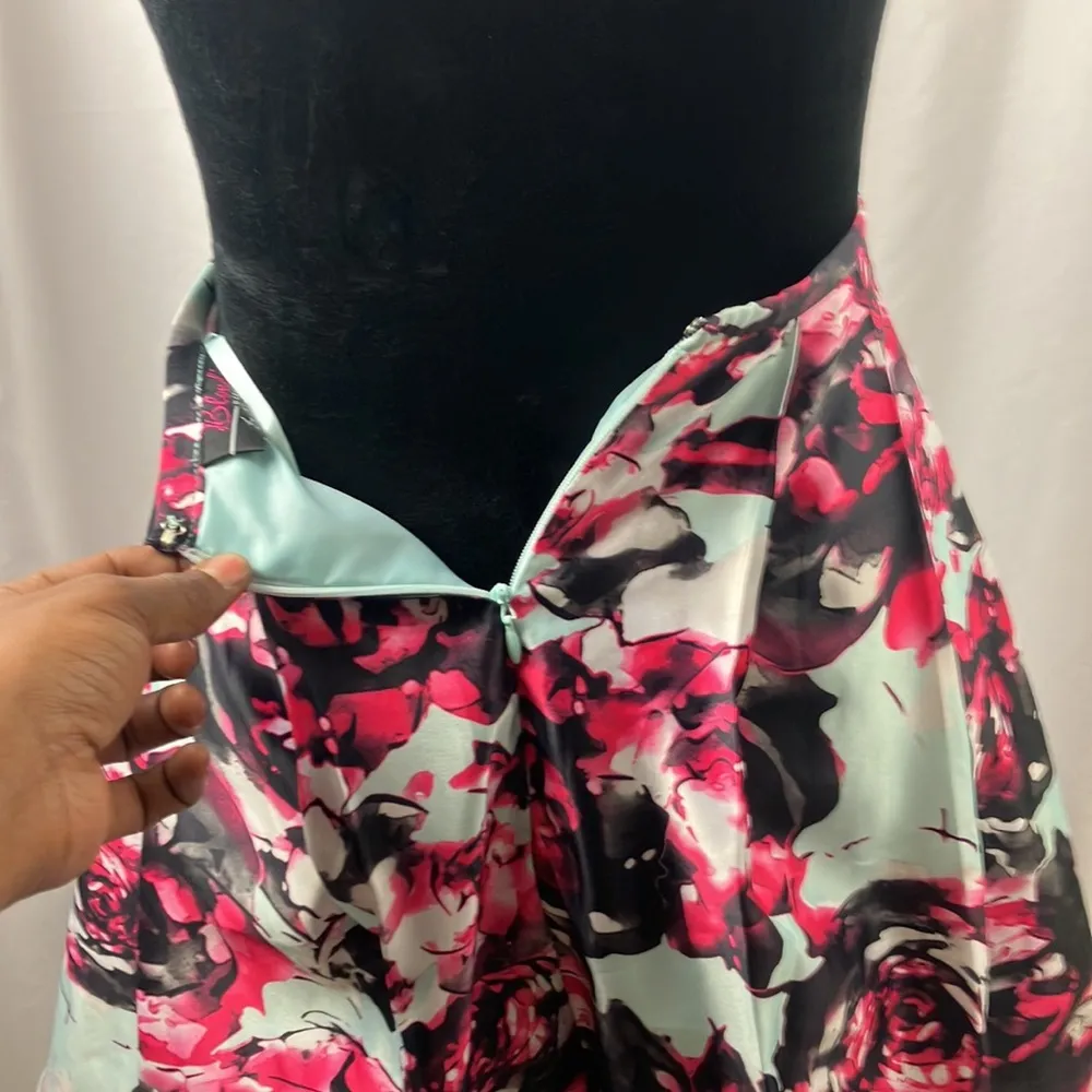 Blondie nites by Stacy Sklar floral print skirt size 1 (xtra small) - Image 9