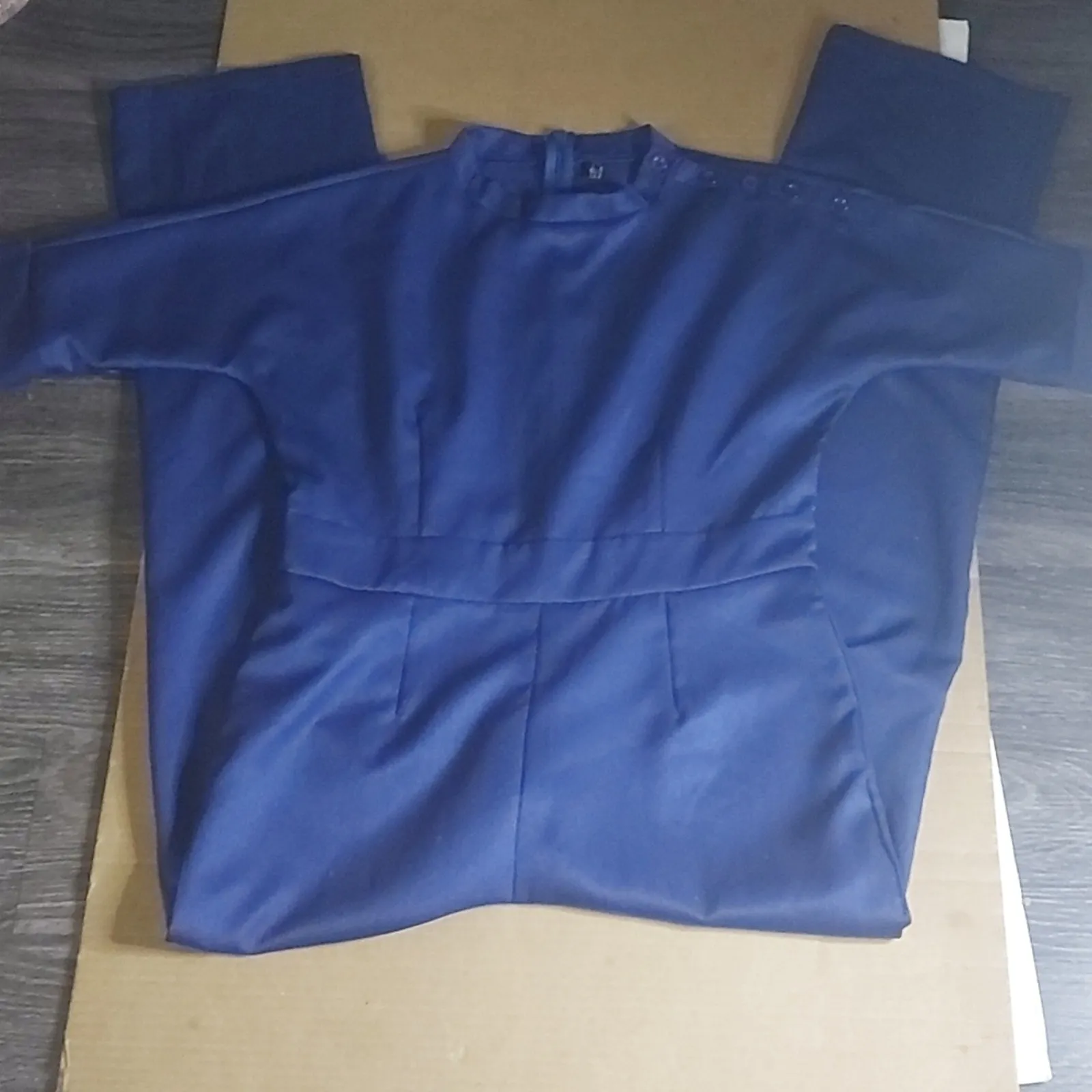 Kiverst Navy Blue Workwear Style Jumpsuit XL Fisherman Cabincore Nautical Street - Image 3