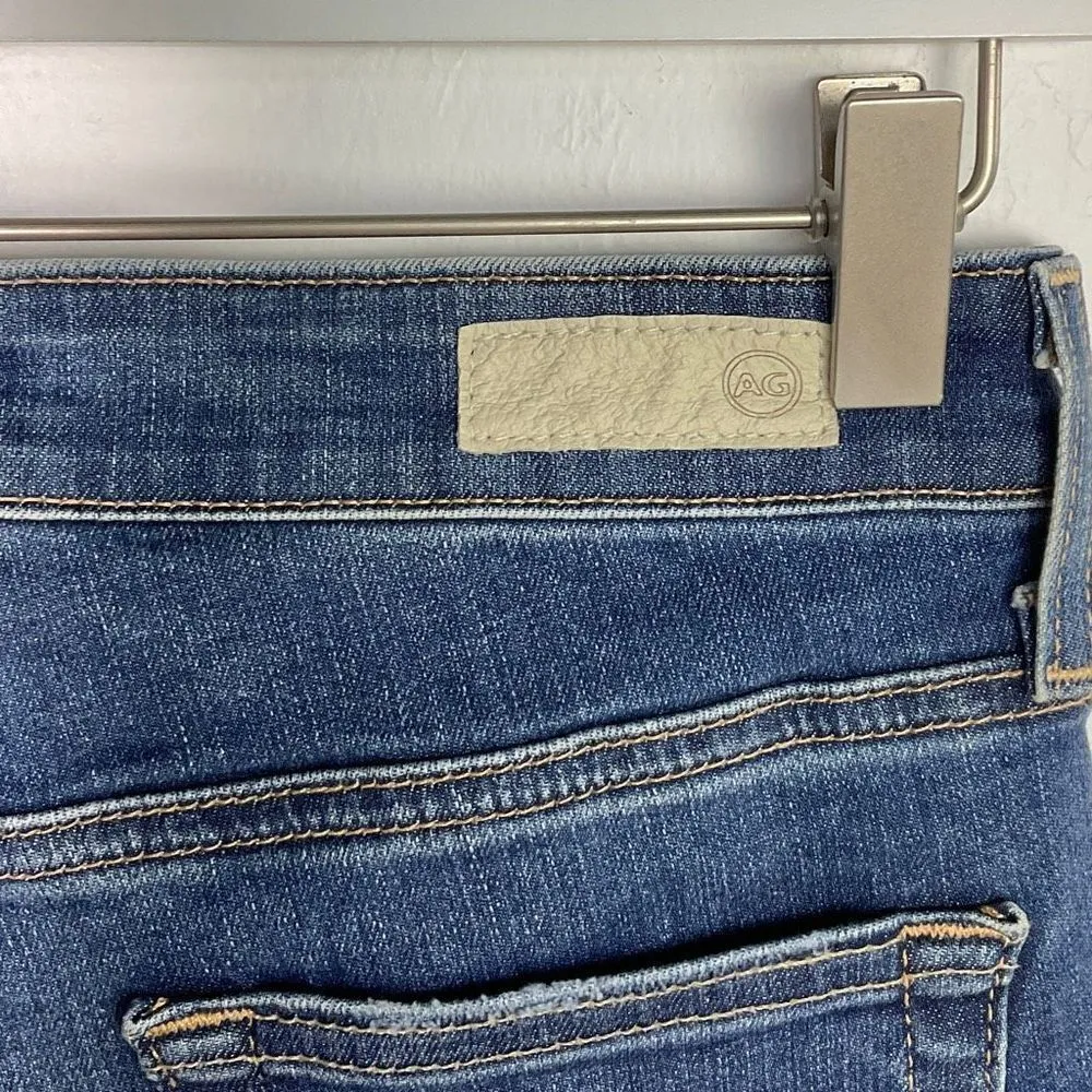 AG Adriano Goldschmied  Blue The Farrah Skinny Ankle Jeans 25 - Image 3