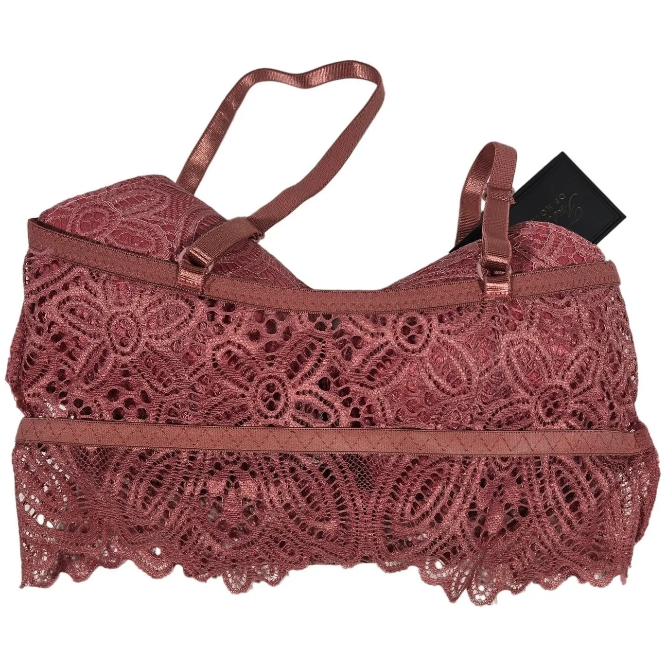 Frederick's of Hollywood Lace Bralette‎ Duce Red Burgundy Bralet Bralette S - Image 4