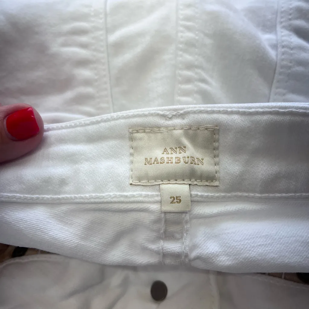 ANN MASHBURN Flare Cropped‎ 5-Pocket Jean size 25 - Image 6