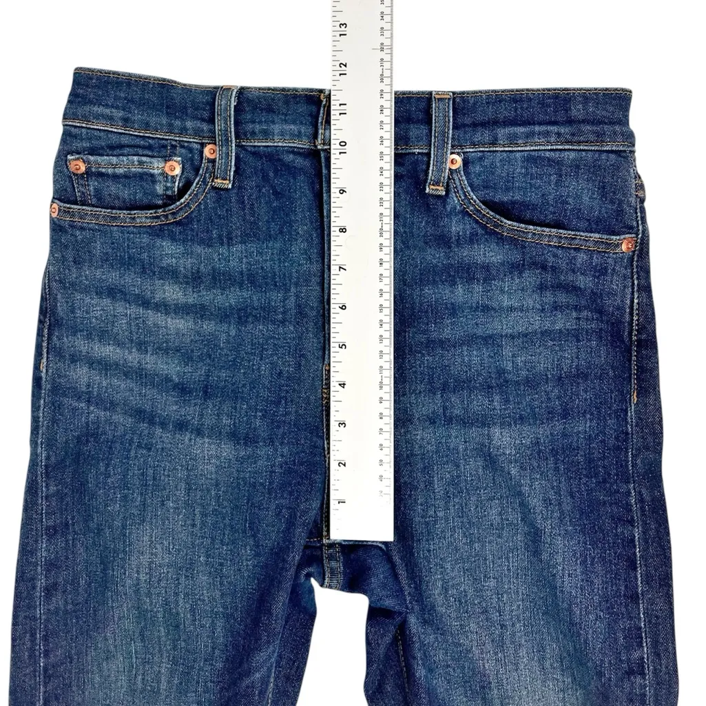 Levi’s Wedgie Skinny Jeans High Rise Dark Wash Botton Fly Size 29 - Image 5