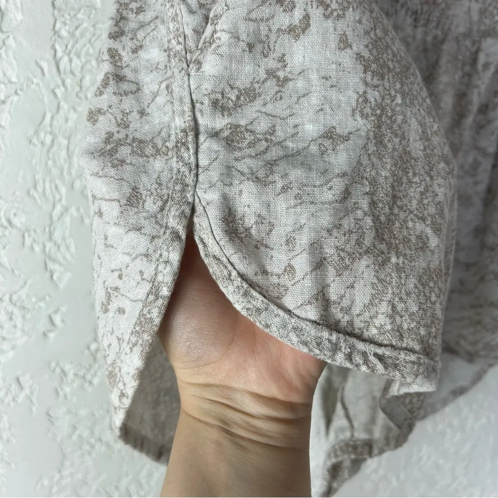 Rewash | Snake Print Linen Blend Lightweight Shorts Size   XL - Image 7