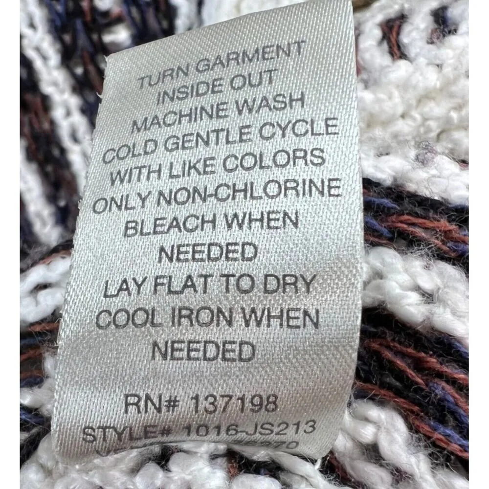 BKE Buckle Cardigan Womens XS Black Cream Knit Open Flyaway Sweater Layering - Image 11