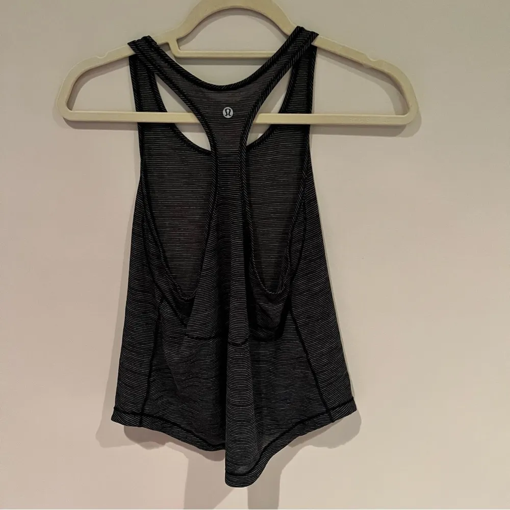Lululemon Long Distance Tank Heathered Black - Image 5