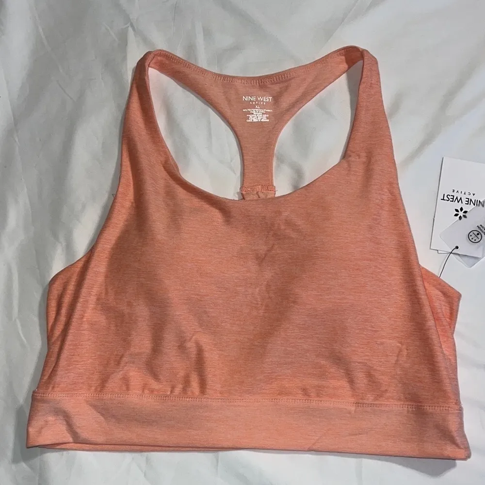 NINE WEST ACTIVE XL sports bra removable pads 4 way stretch moisture wicking NWT - Image 9