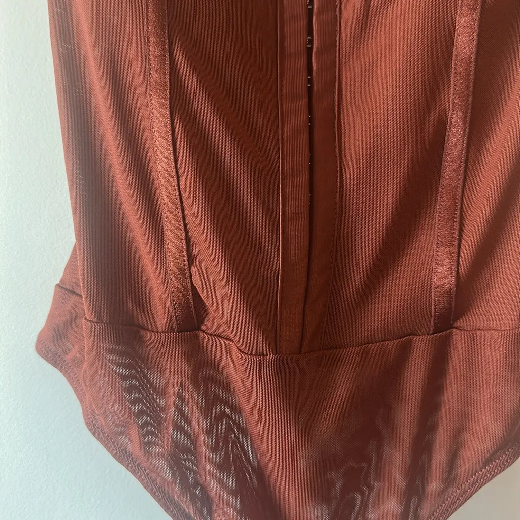 Free People Night Rhythm Corset Bodysuit - Image 5