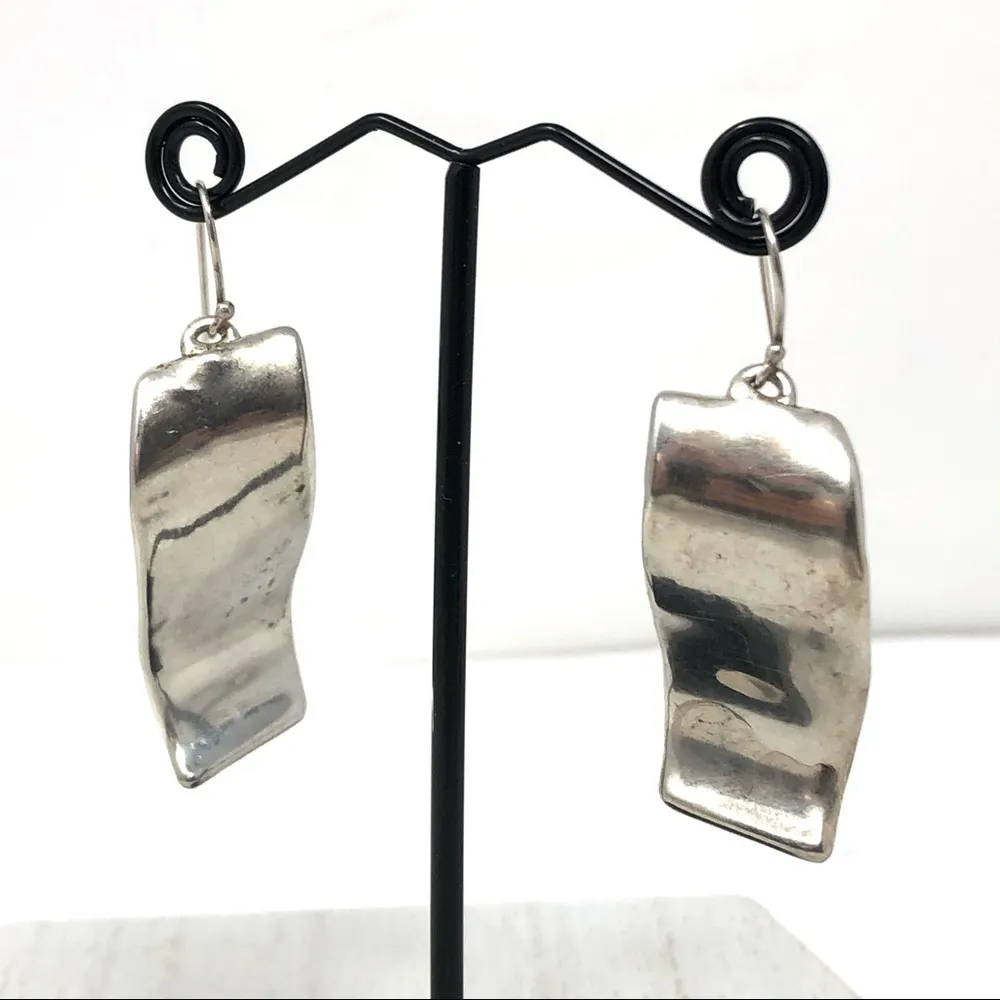 Catch the 🌊 Sterling cool, wavy earrings, 8.8g - Image 6