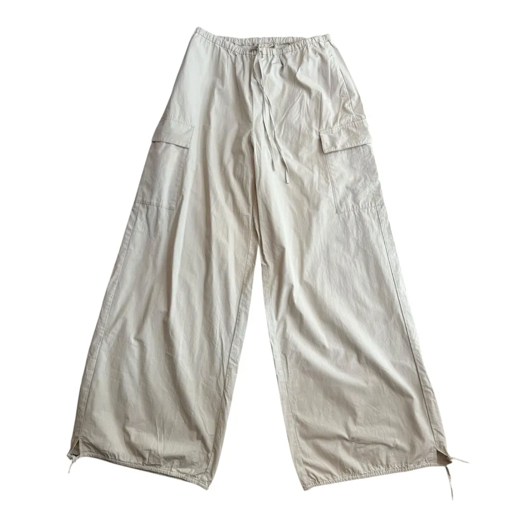 Bec‎ & Bridge Women’s 4 Oversized Wide Leg Cargo Pants Beige Khaki Baggy Trendy - Image 15