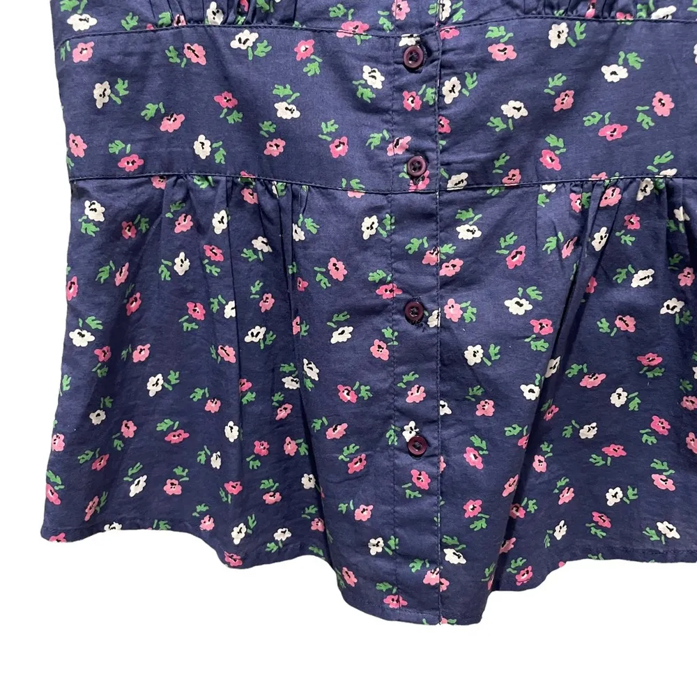 Jack Wills Floral Button Up Sleeveless Top Size 6 - Image 2