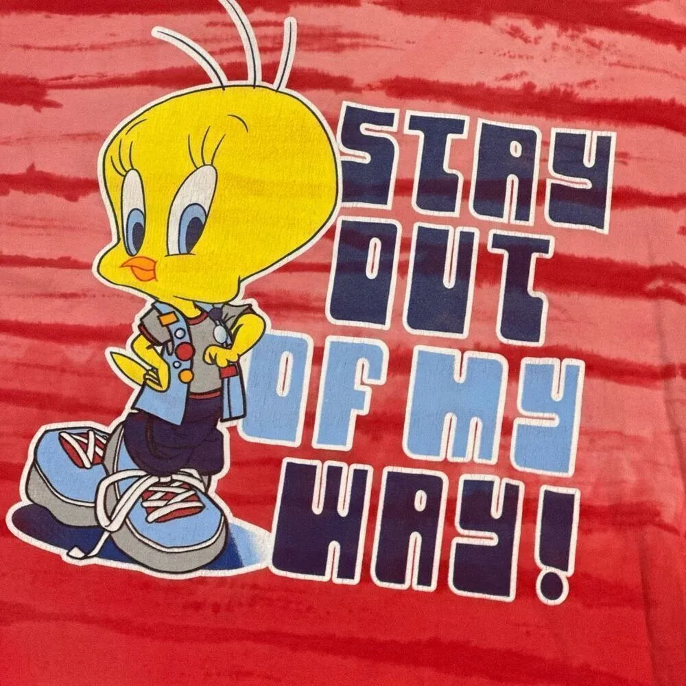 Vintage y2k looney tunes Tweety Bird Shirt size 18W - Image 2