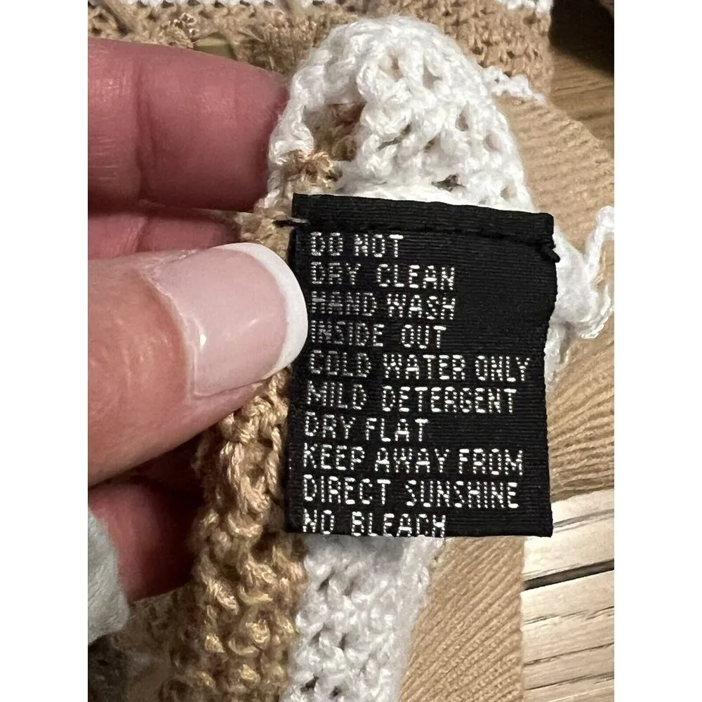 Berek Full Zip Sweater Gems Zipper Size Small Classic Hip Hop Retro Designer Art - Image 10