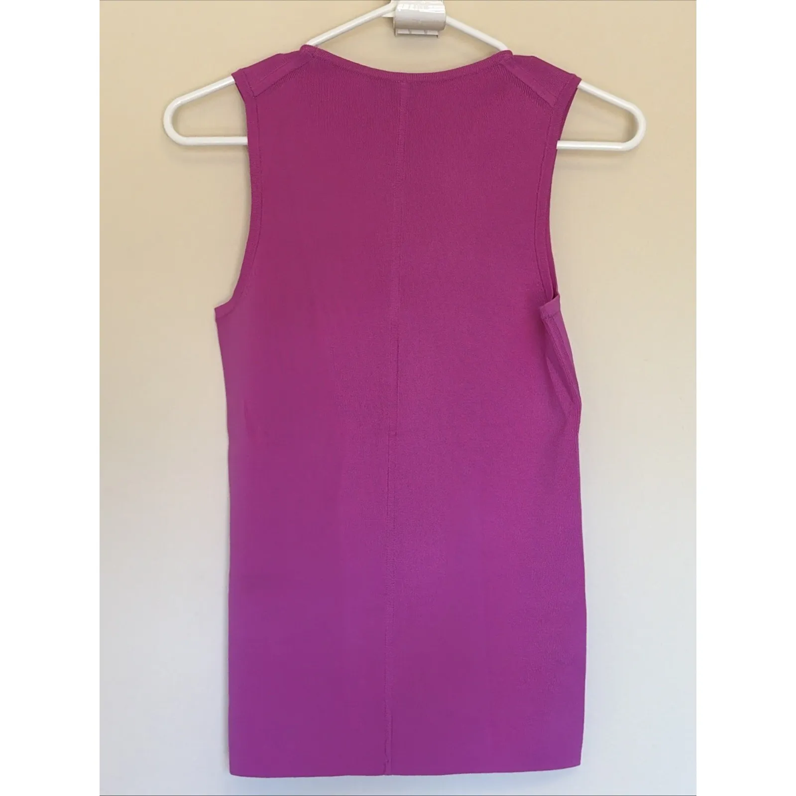 Ann Taylor Fuschia Pink Sleeveless Knit Tank Top Shirt Womens Small NEW NWT FLAW - Image 4