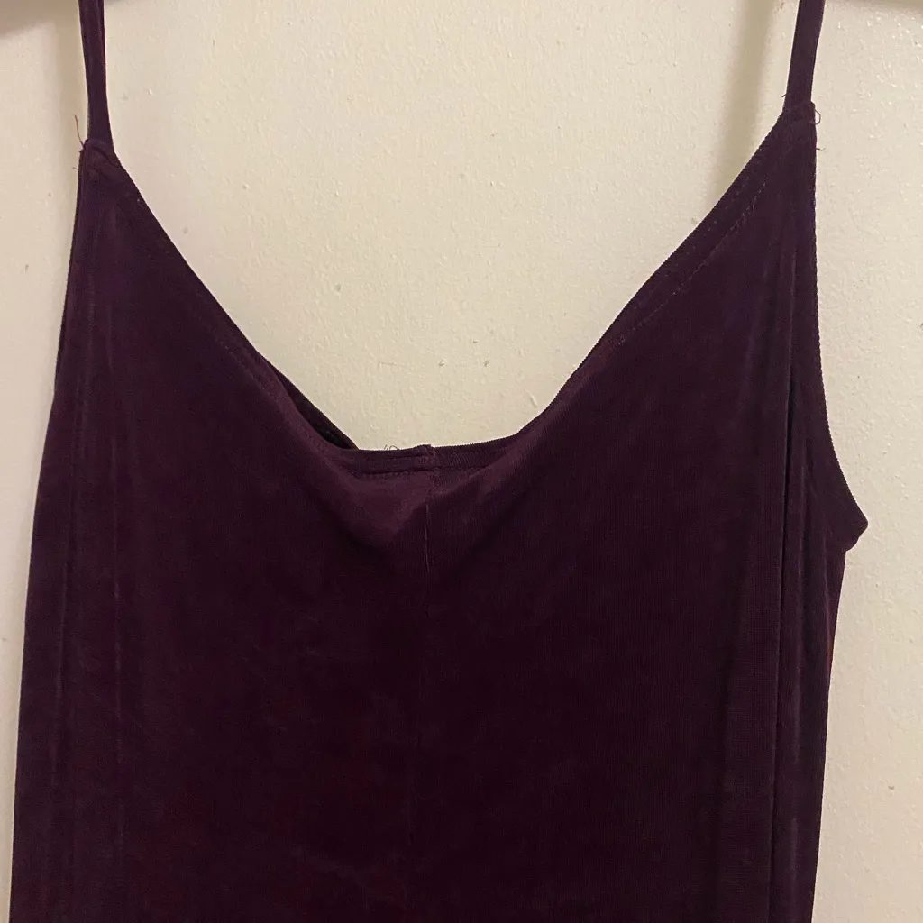 Dressing Clio Vintage Womens Tank Maxi Slip Dress M L Plum Dark Purple Size M - Image 7