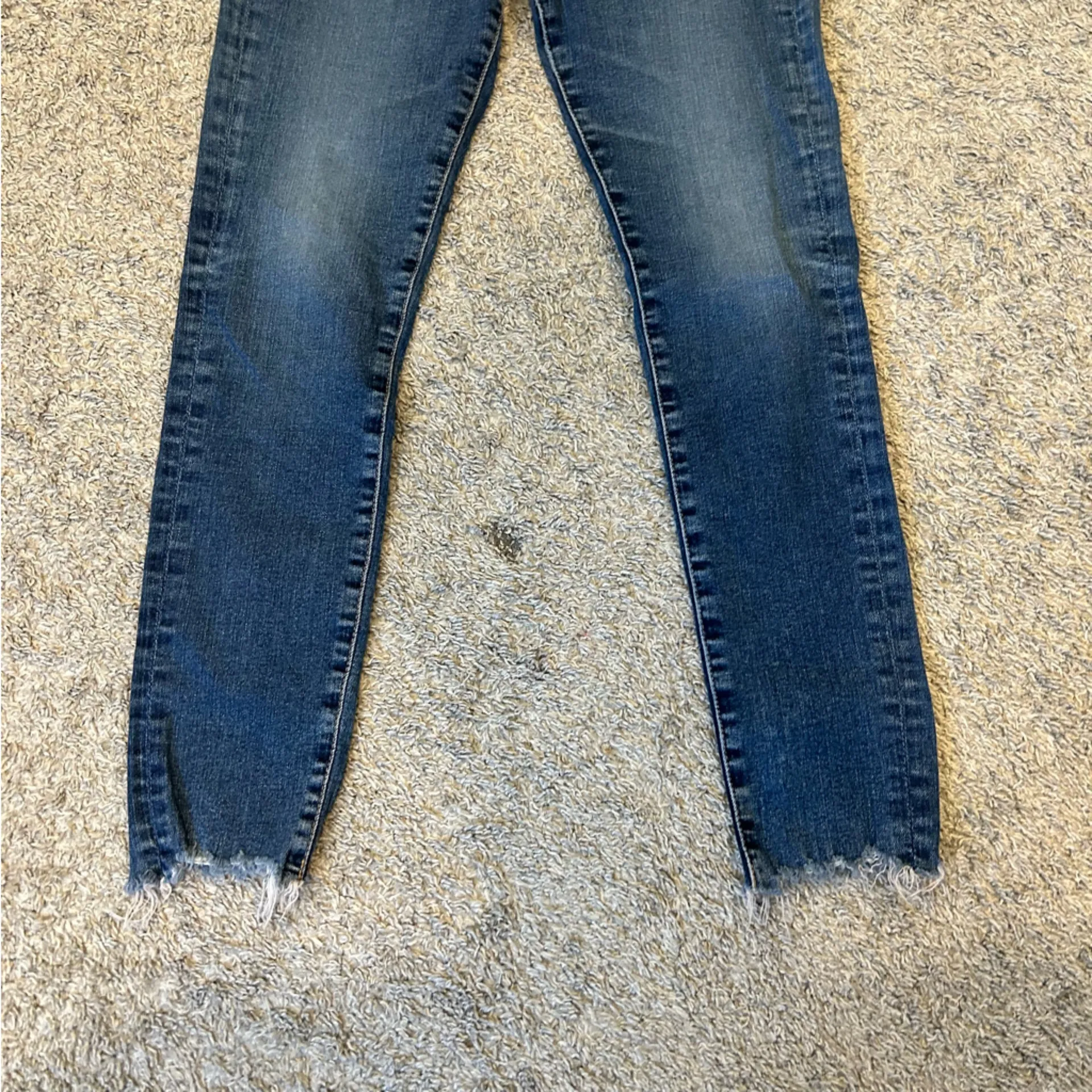 AG Adriano Goldschmied Farrah Frayed Hem Skinny Ankle Jeans SIZE 26 - Image 3