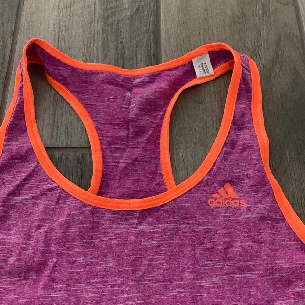 Adidas purple racer back tank top - Image 2