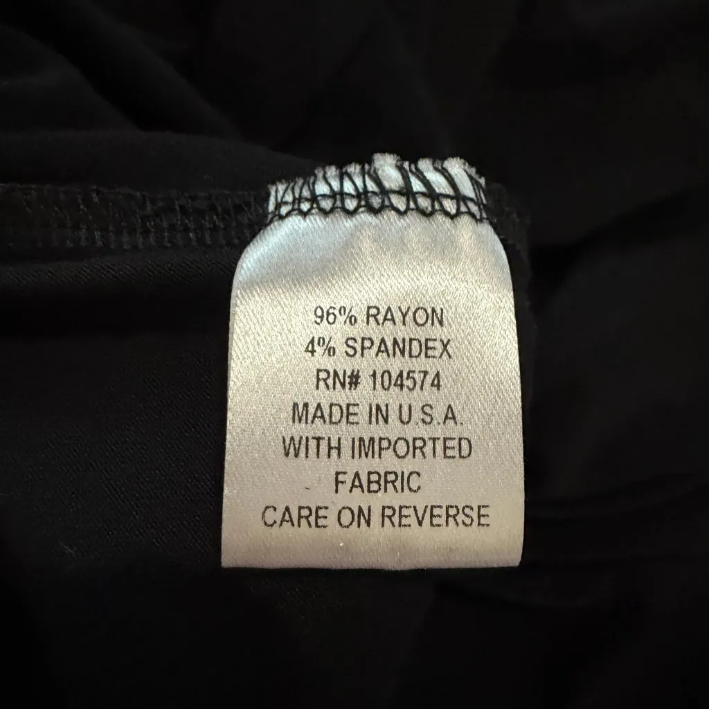 The Vanity Room Maxi Dress Black One Shoulder Cut Out Size Small Knit - Image 10