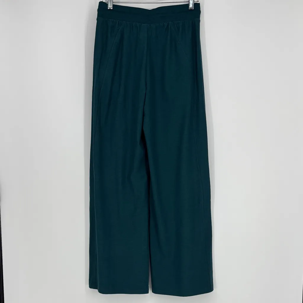 Fabletics Cloud Jersey Wide Leg Pants Women’s Size Medium in Green Teal NWT! - Image 12