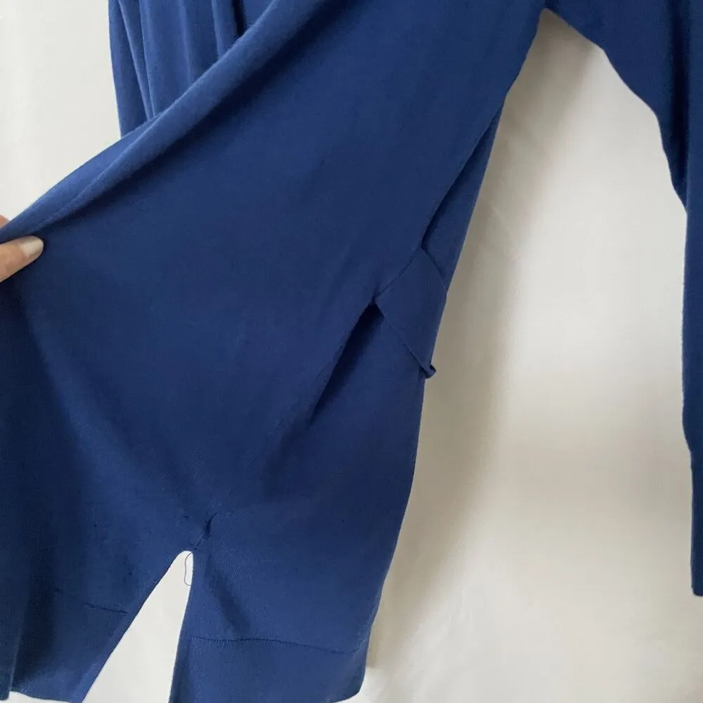 A New Day royal blue long sleeved cardigan knit sweater colorful casual top - Image 6