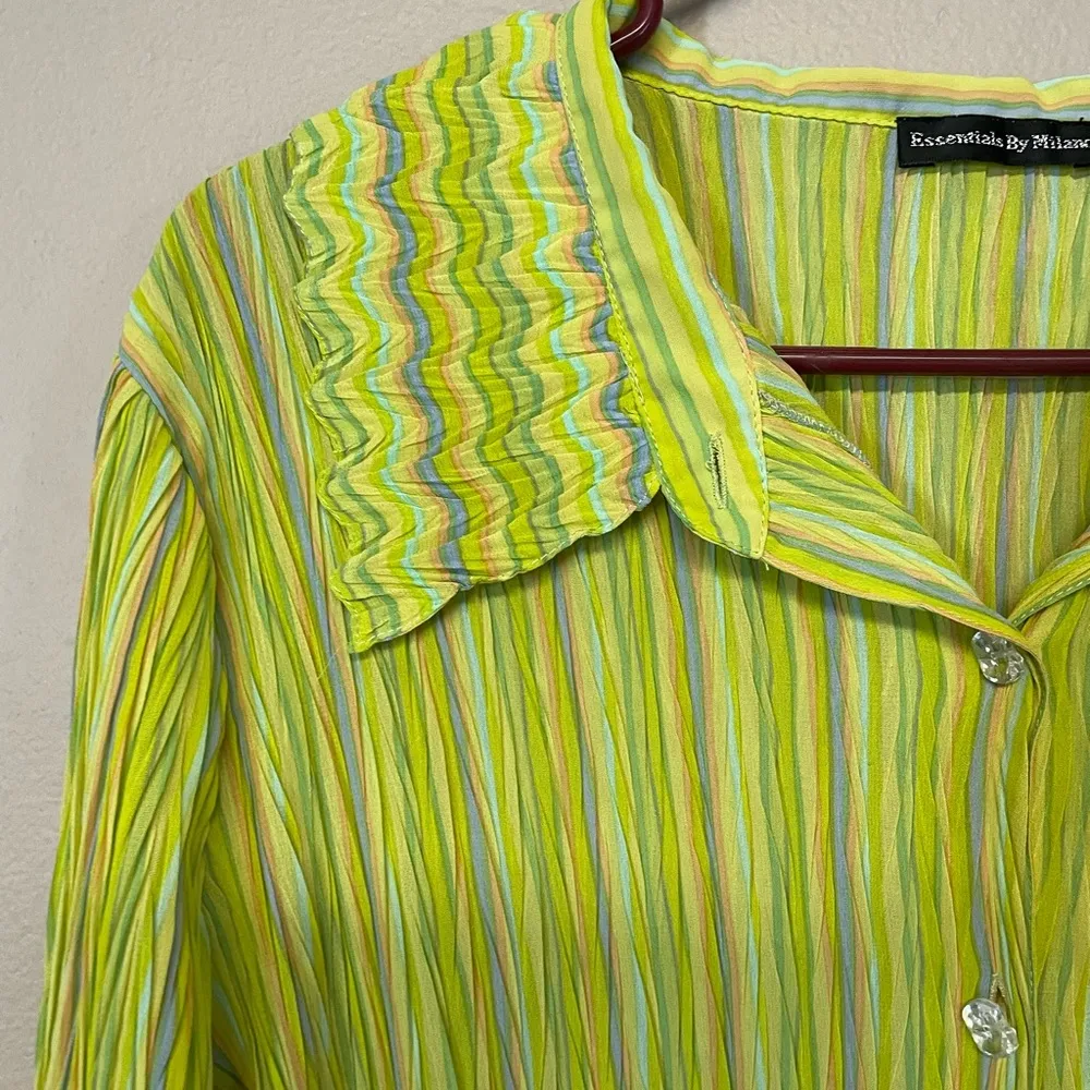 Essentials by Milano Button Down Top Size XL - Image 4