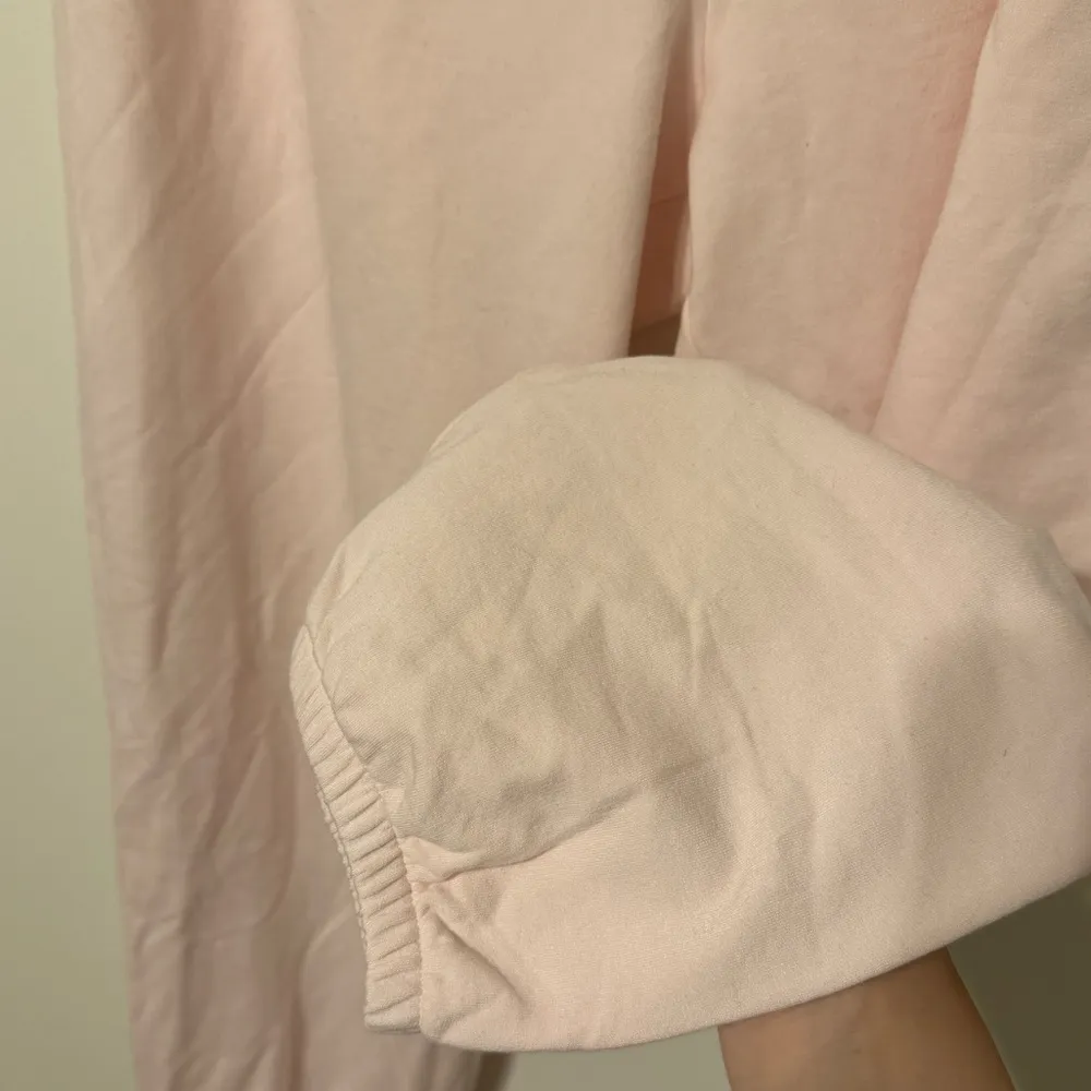 NWT Aerie OFFLINE OTT Fleece Full Length Jogger Size Large Light Pale Pink - Image 7